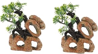 iplusmile 2 Pçs Artificial Galho De Árvore Sapos Decoração Do Tanque Decoração Botânica Decoração Do Aquário Plantas De Répteis De Terrário Tanque De Peixes Decoração Ornamental Plantas De
