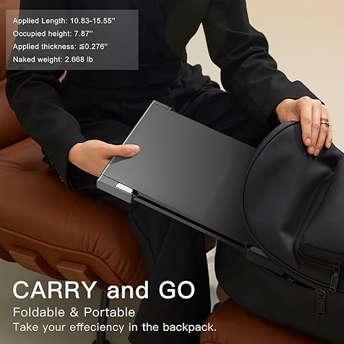 Miniatura 6 de LIMINK S11 - Extensor de pantalla portátil de triple monitor para portátil de 13 a 16 pulgadas, 2 pantallas IPS LCD FHD 1080P independientes de 12