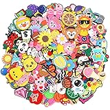 vshougou 35pcs Different Random Shoe Charms for Shoe Decoration,Shoes Pins for Teens Unisex Party Birthday Gifts