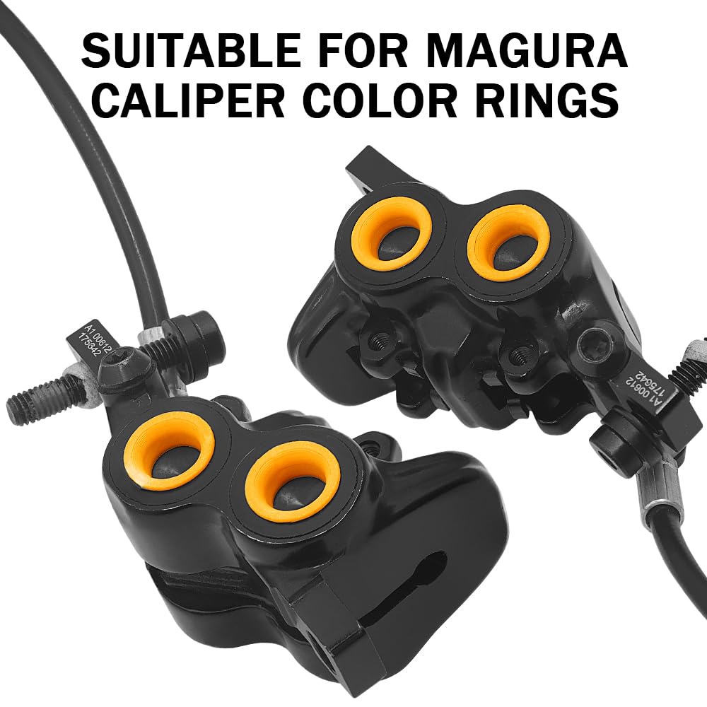 4 anillos de color para pinza Magura MT5 MT7 | Moldura ligera de freno de bicicleta | Varios colores para personalización