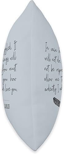 Miniatura 2 de Outfitters Ave. Pride and Prejudice Jane Austen Booktok Bookish Merch - Almohada de 18 x 18 pulgadas, multicolor