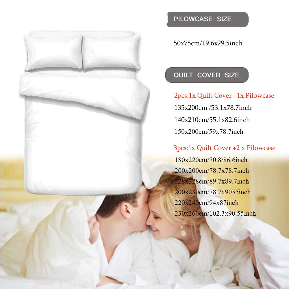 Oduo Copripiumino a Cerniera Morbido Stile Nazionale 3D Stampa Lupo, Letto Singolo, Letto Matrimoniali, Biancheria da Letto in Microfibra con Federe