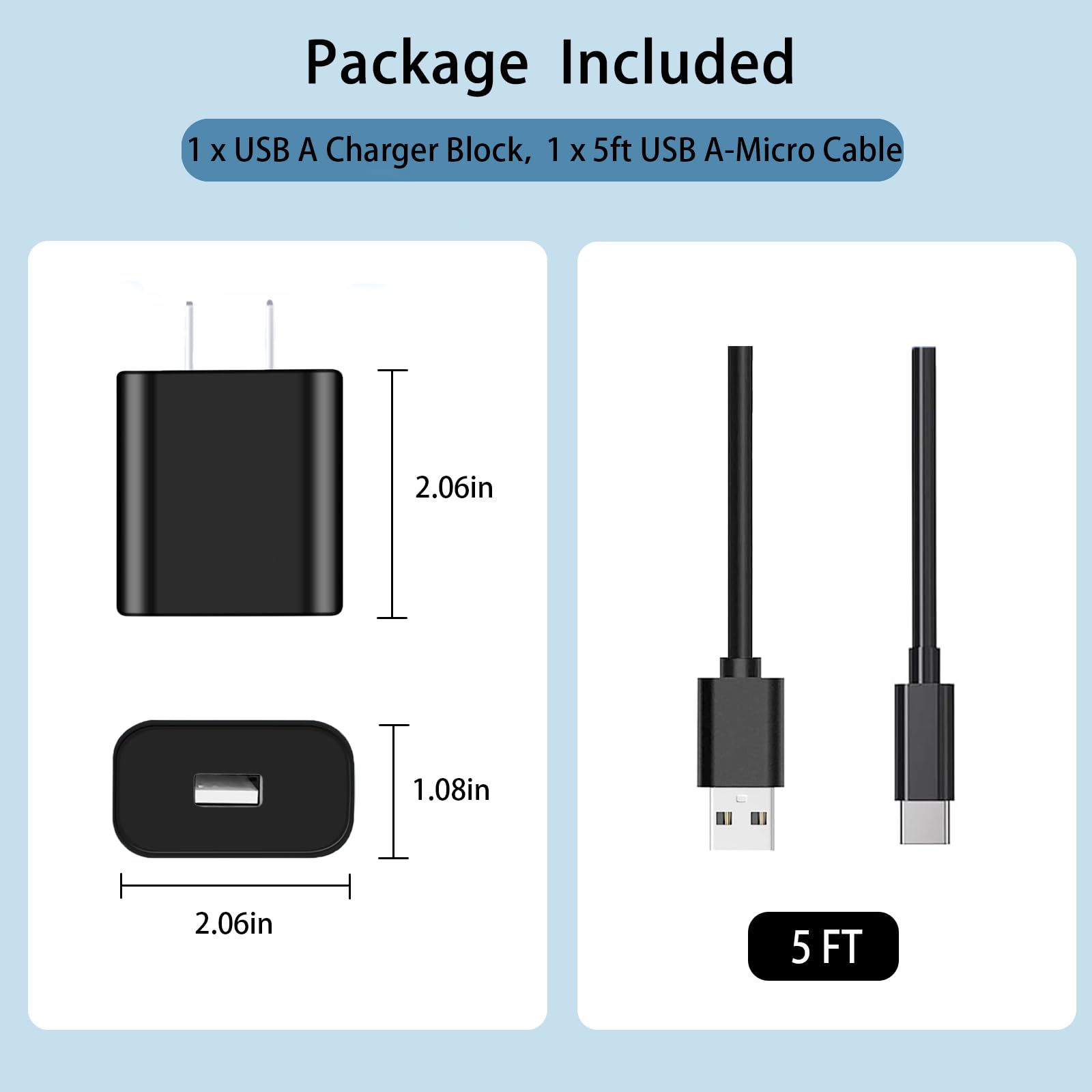 Universal USB-C Charger For Massage Guns - 5V 2A Power Cord Sportnear Renpho Bob And Brad