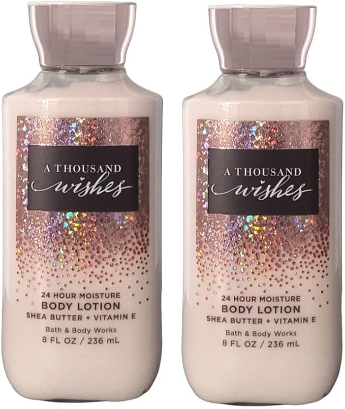 Bath and Body Works 2 Pack A Thousand Wishes Super Smooth Body Lotion 8