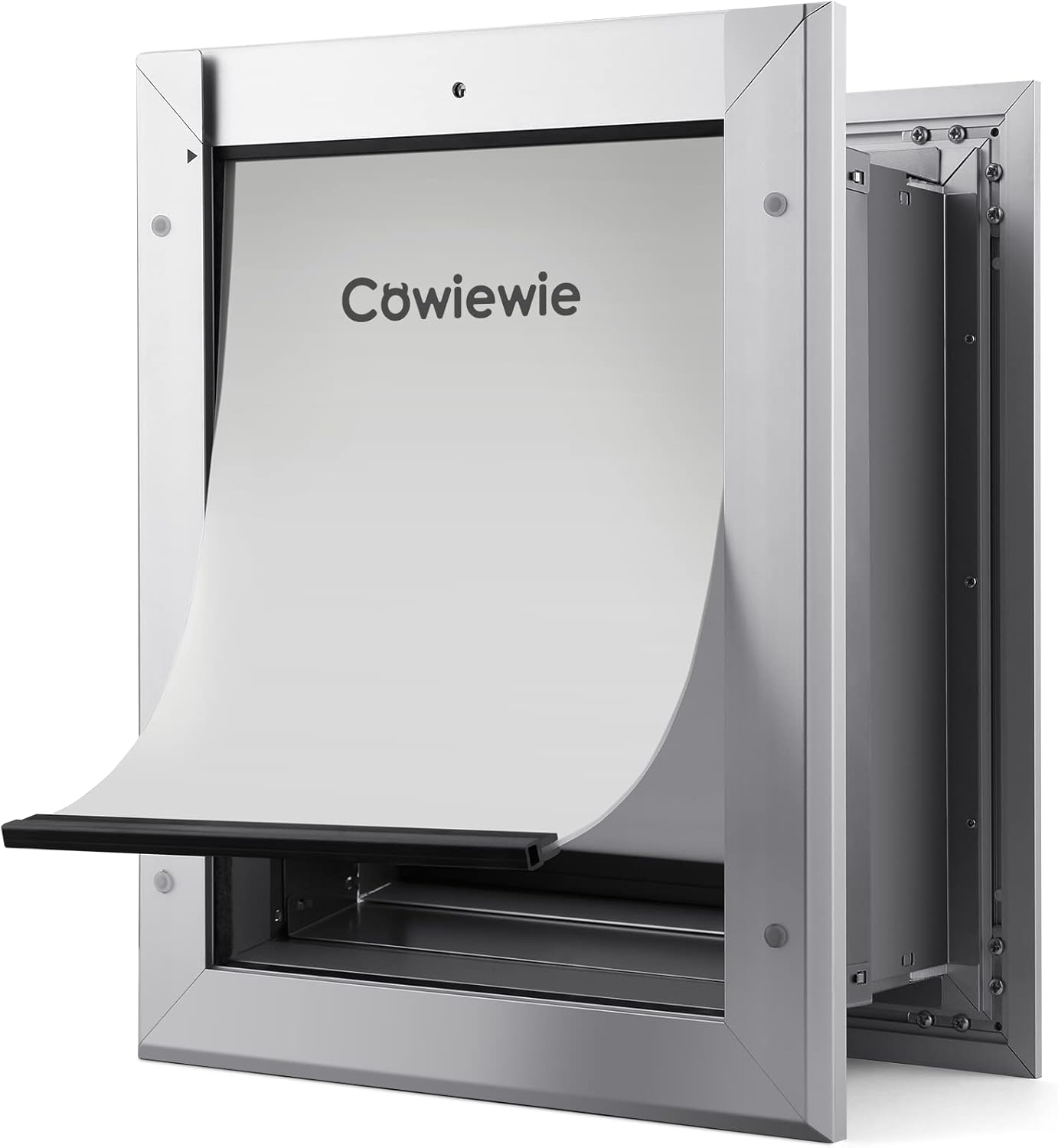 Cowiewie Pet Door with Aluminum Alloy Frame, Telescoping