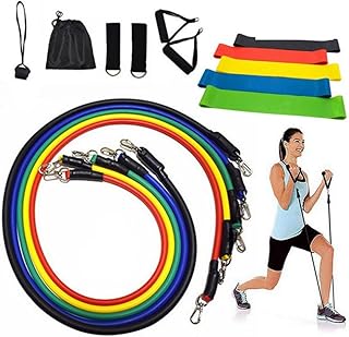 Kit Elástico Extensor 11 Peças 5 Faixas Elásticas Tubing Treino Exercício Funcional Musculação Yoga Pilates Fitness Treinar em Casa Malhar Academia Resistência Ginástica Hipertrofia Fortalecimento Muscular Tonifica Todas as Tensões Fisioterapia Exerc Kit Elástico Extensor 11 Peças 5 Faixas Elásticas Tubing Treino Exercício Funcional Musculação Yoga Pilates Fitness Treinar em Casa Malhar Academia Resistência Ginástica Hipertrofia Fortalecimento Muscular Tonifica Todas as Tensões Fisioterapia Exerc