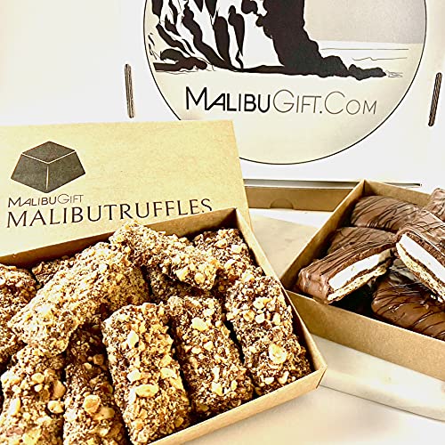Malibugift Gourmet English Toffee Candy Rolled In Dark Chocolate And Roasted Almonds. #TOP6