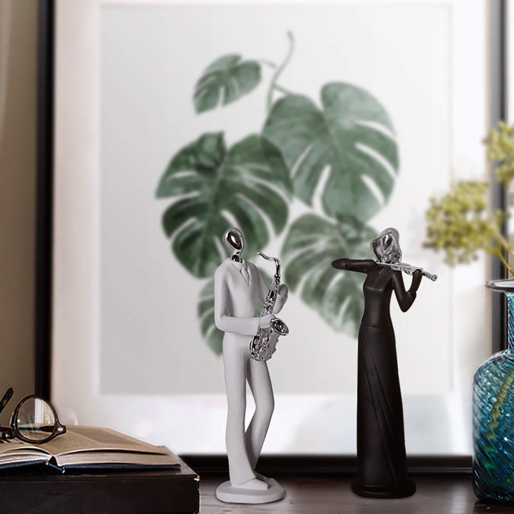 Amazon.co.jp: モダン抽象芸術彫刻、音楽バンドフィギュア