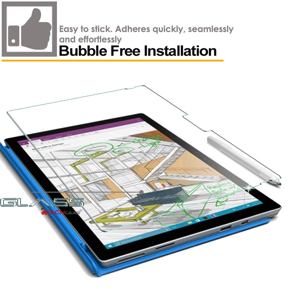 TECHGEAR Vetro Temperato Compatibile con Galaxy Tab 3 10.1 (GT-P5200) - Autenti