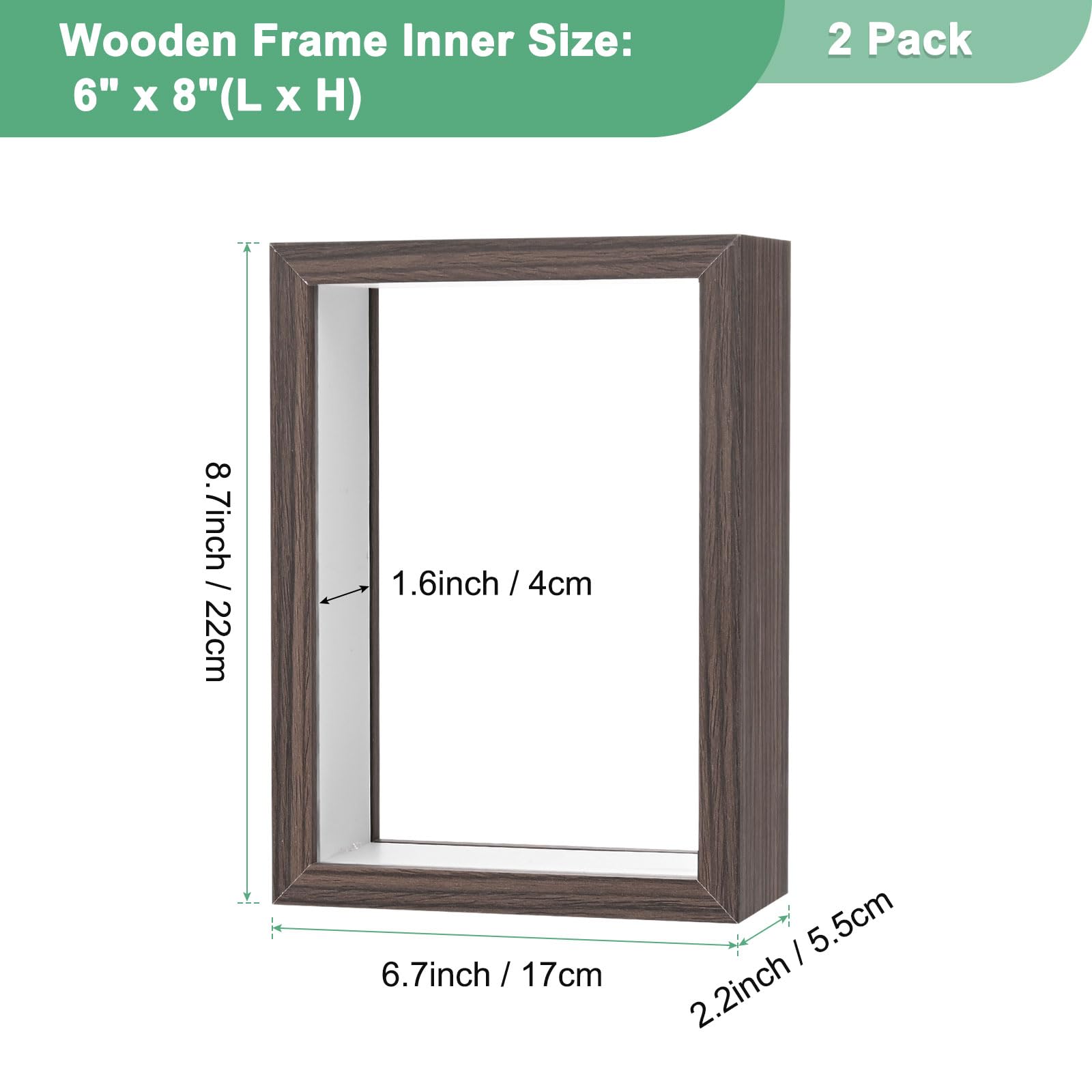 M METERXITY 2-Pack Dried Flower Frame - Image 3