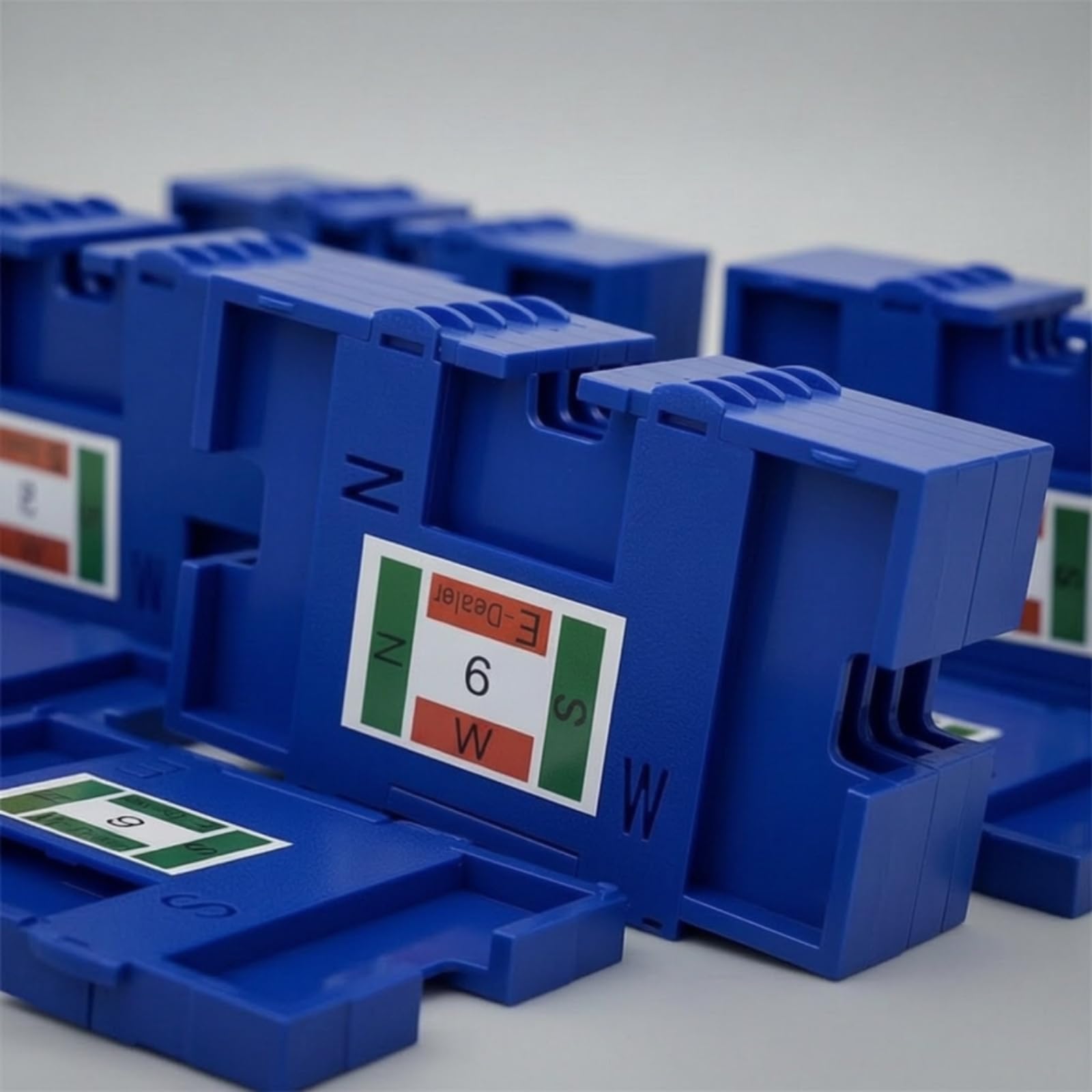 8 Pezzi Porta Carte da Bridge Rigido Porta Carte Pieghevole Pratico Portafoglio per