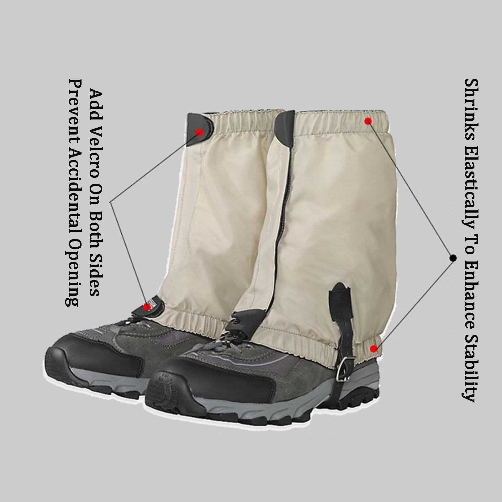 Polainas For Calzado, Polainas For Exteriores, Calentadores De Piernas De Montañismo De Estilo Corto, For Esquí De Montaña, Caminatas, Escalada En Roca, Caza