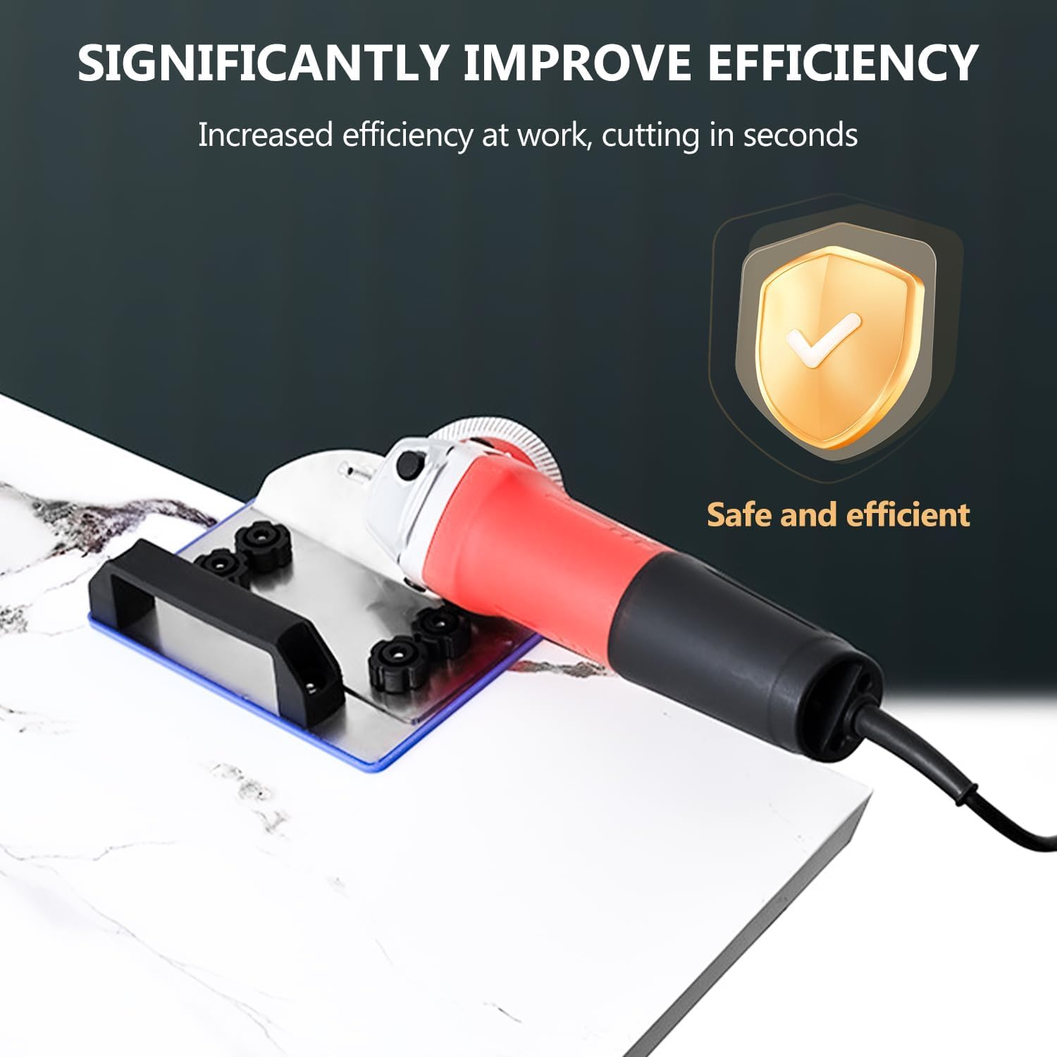 45 Degree Angle Grinder Stand Attachment, Tile 45° Chamfering Tool, Wet Tile Cutter Tool for 100-Type Angle Grinder, Adjustable Angle Grinder Bracket, for Ceramic Stone Cutting