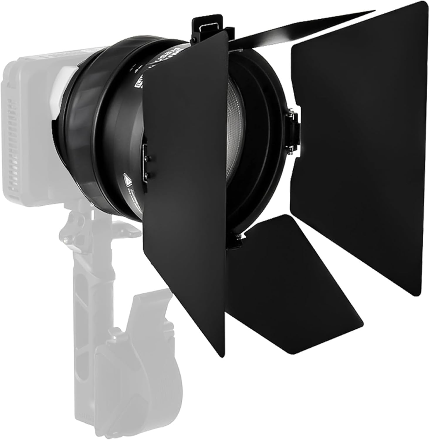 Amaran Mini Fresnel with Mini Barn Doors Bowens Mount Attachment Designed for Halo 100x 200x,Ray 60c & 120c, and Other Bowens Mount Led Video Light (Small)