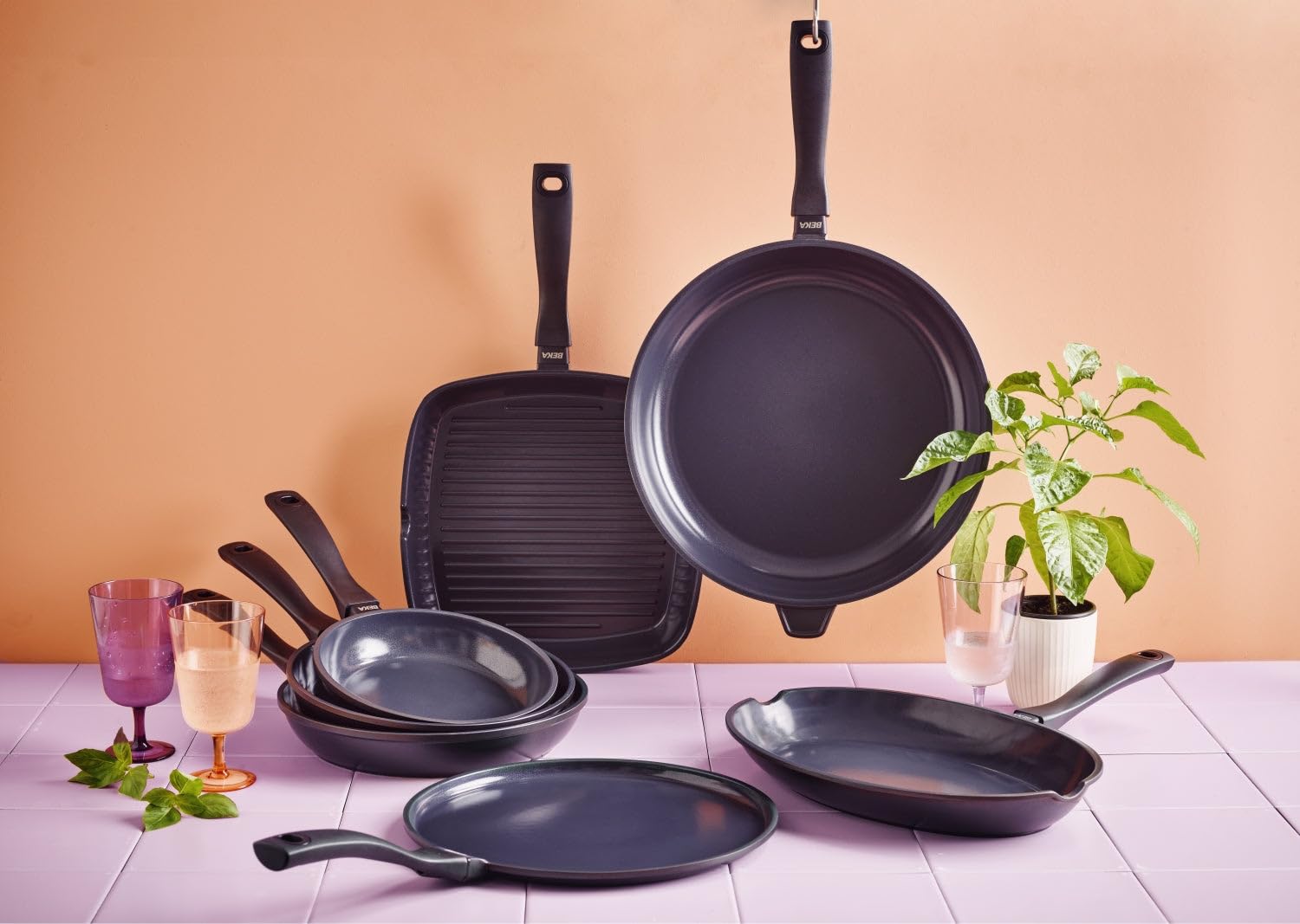 Beka Energy Crêpière Céramique 28 cm Fonte Aluminium 100% Recyclé - Sans PFAS - Compatible Tous Feux dont Induction - Garantie 5 ans