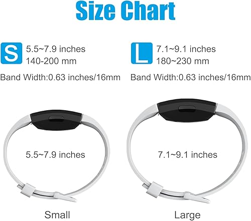 Miniatura 25 de Tobfit - Correas de reloj deportivas compatibles con Fitbit Inspire HR/Inspire/Ace 2 Fitness Tracker, para mujeres y hombres, pequeñas y grandes