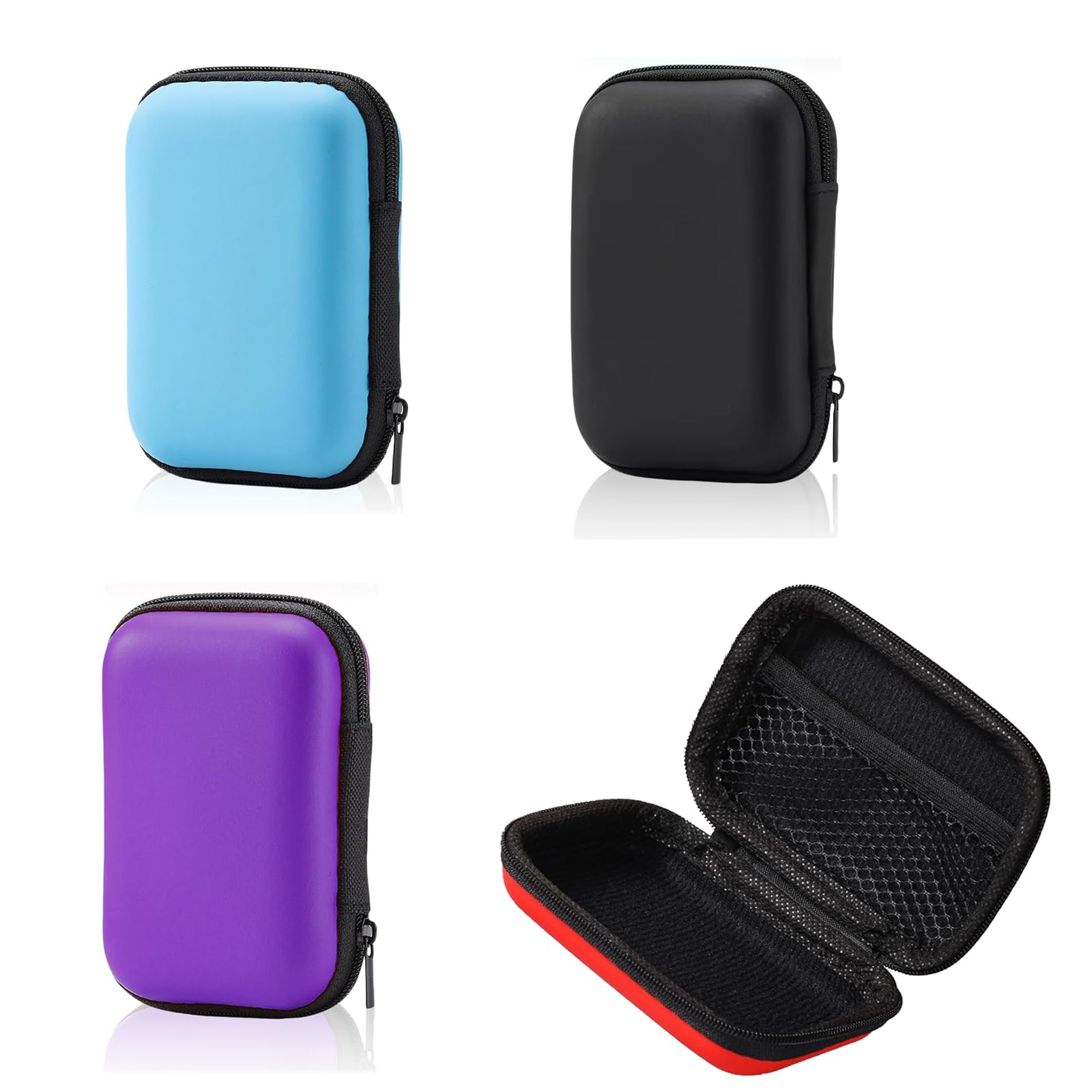 Yuannee Playing Card Storage Kit,4 PCS Expandable Flip Case for Uno Cards Board Games Durable Travel Card Holder with Adjustable Shoulder Strap Portable Multi-Function Organiser Box