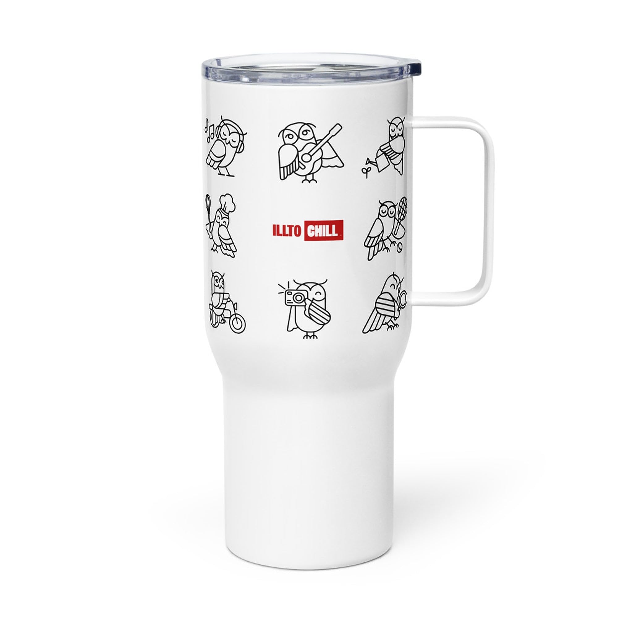 Taza de Viaje Insomnio con Asa, Regalo para Personas con Insomnio