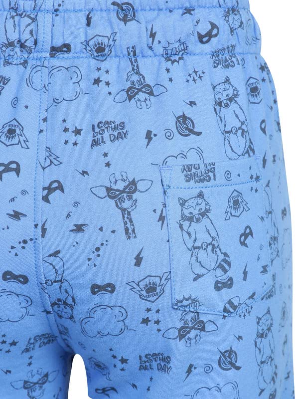Image of Jockey CB03 Boys Super Combed Cotton French Terry Printed Shorts with Turn Up Hem Styling (Colors & Prints May Vary)