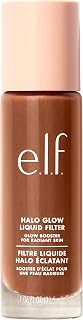 e.l.f. Halo Glow Liquid Filter, Complexion Booster For A Glowing, Soft-Focus Look, Infused With Hyaluronic Acid, Vegan & Cruelty-Free, 7 Deep/Rich