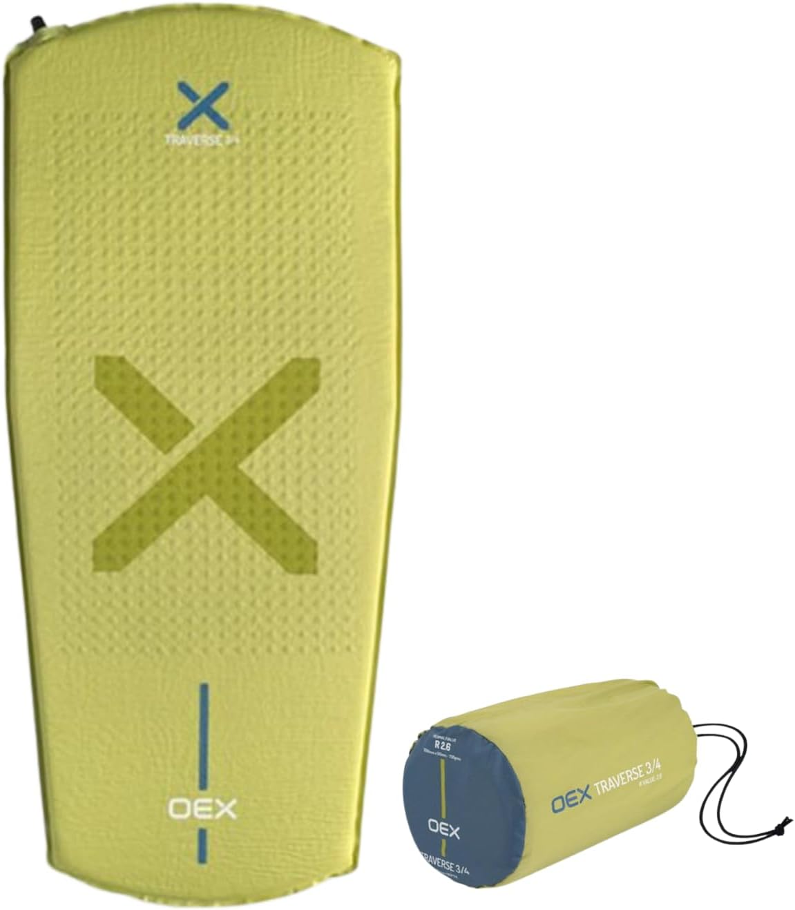 OEX Lightweight and Packable Traverse ¾ SelfInflating Mat, Compact