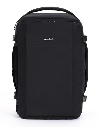 ECOHUB Mochila Ryanair compartilhar próprio PC, mala oculta traseira até 15,6&qu