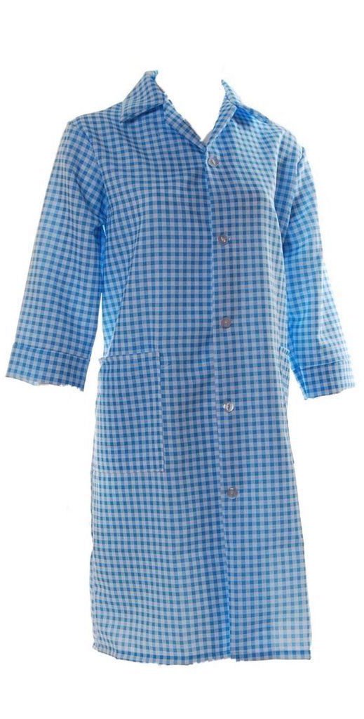 Ladies Full Length, Button Through Overalls, choice of colour and size, (XXXOS 56/58 inches, Light Blue)