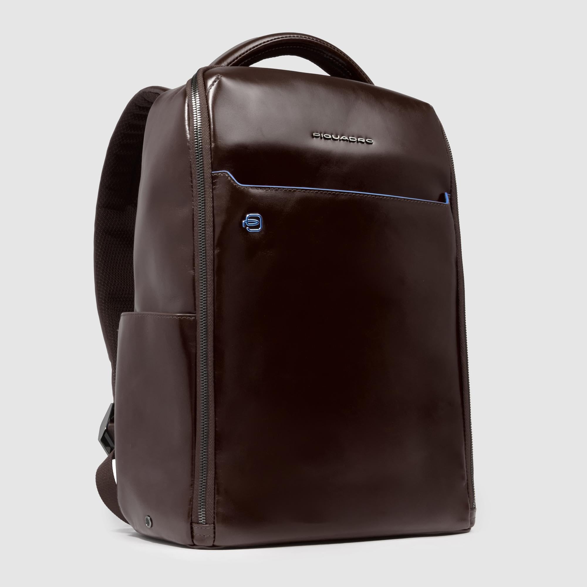 PIQUADRO – Zaino Fast-Check Porta PC 14" – Pelle Premium – Uomo
