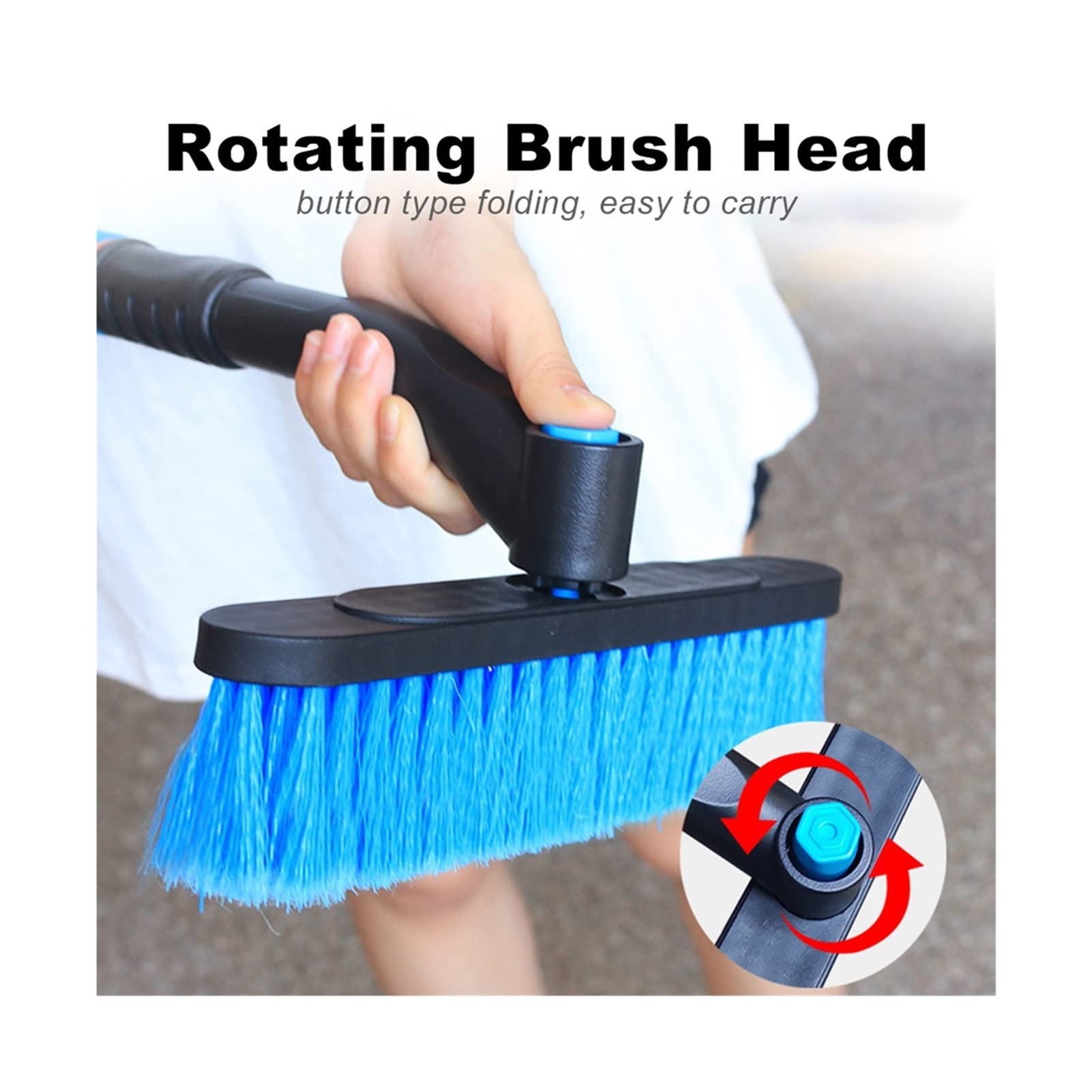 Brosse à Neige pour Pare-Brise Déneigement Pelle à Glace Grattoir à Glace Brosse de Nettoyage de Voiture Brosse de Pelle à Neige pour Pare-Brise Automatique Extensible Grattoir à Glace d'hiver Eli T