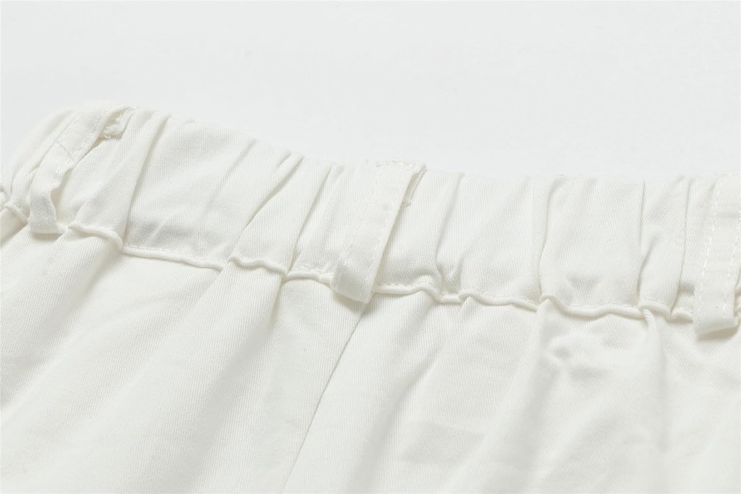 Mud Kingdom Toddler Boys Cargo Shorts Pull On Elastic Waist Athletic Summer Holiday White 4T - Image 4