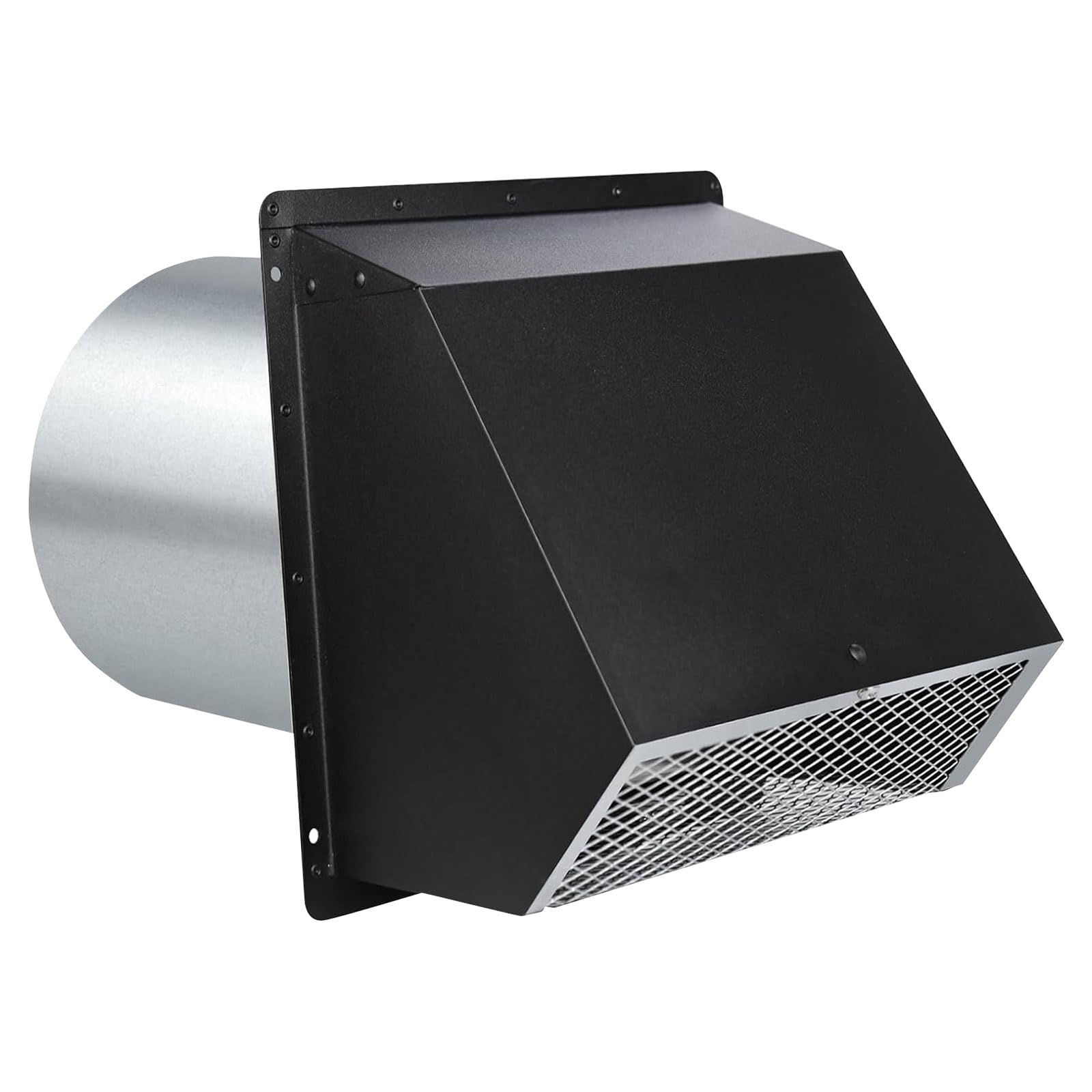 Geavonyg Galvanized Steel Backdrafts Dampener Outlet Protect for External Wall Ventilation with Spume Gasket Spring to Stop Backwash Consistent Seal Flexible Outlet