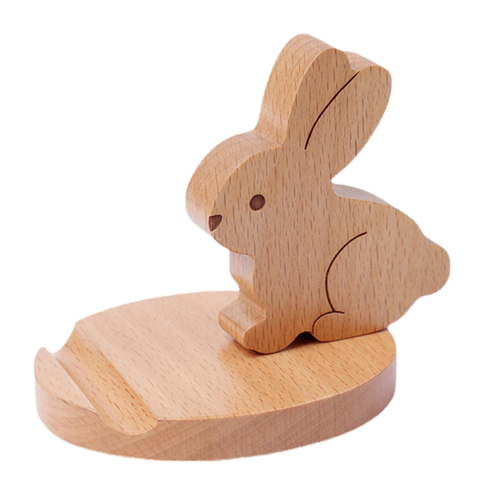 Itrimaka A Itrimak Wooden Cell Phone Holder,Nimal Tablet Holder | Tablet Holder, Smartphone Stand, Tablet Stand, Tabletop Ornament, Mobile Phone Holder For Smartphones Tablets