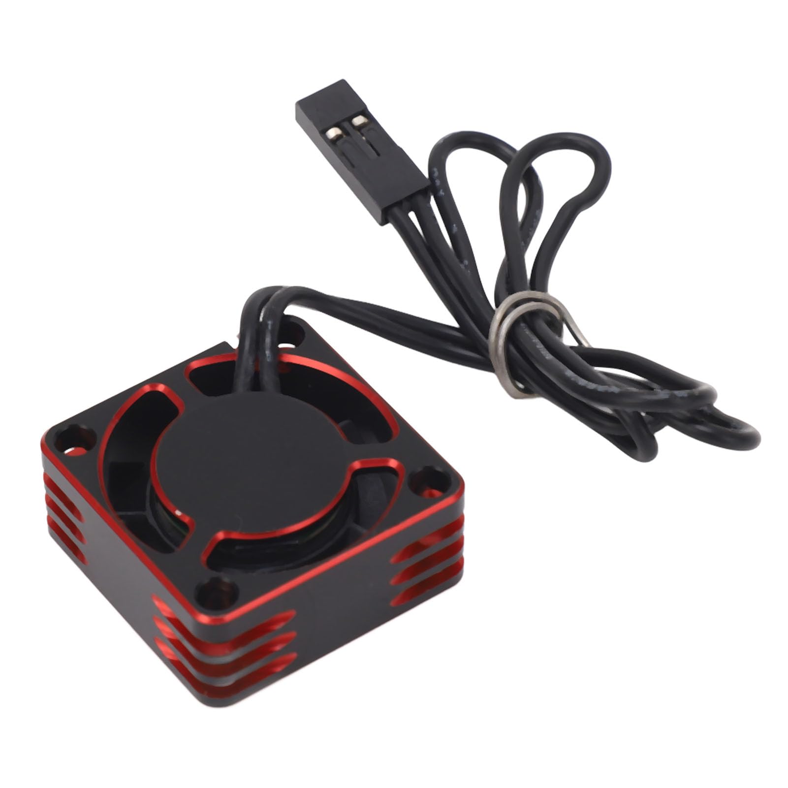 ESC Motor Cooling Fan, 19000rpm RC Car Cooling Fan Lightweight and Stable 25mm High Temperature for Upgrade (Red)