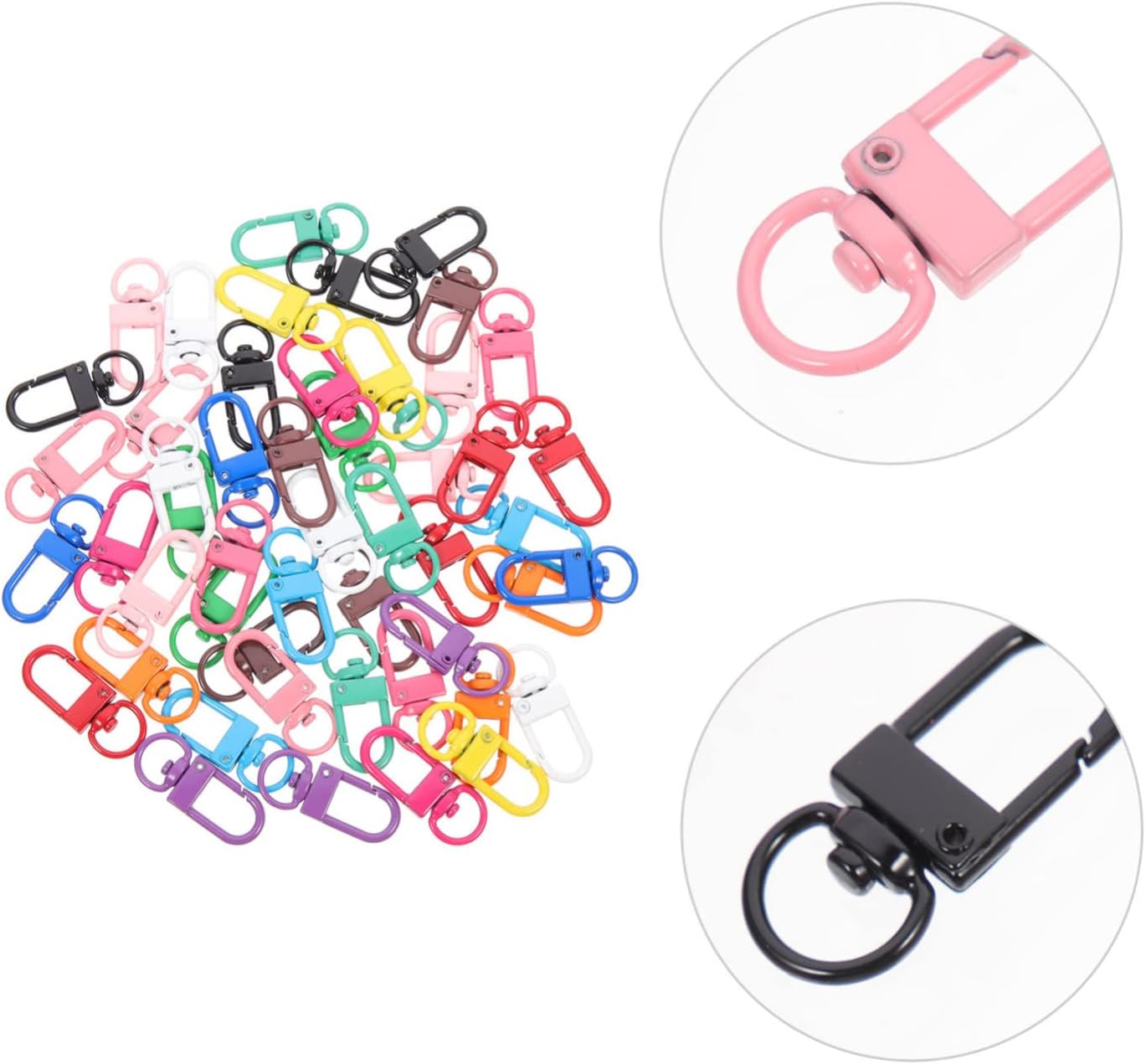 50pcs Swivel Snap Hooks Zinc Alloy Key Ring Accessories for Bags image 4