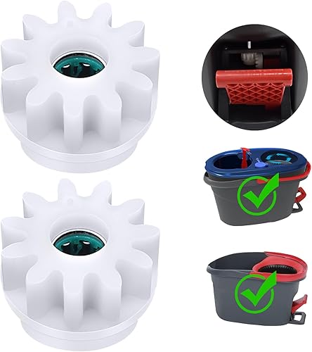 2 piezas de repuesto de escoba giratoria de escoba de fácil trapeador, rodamiento de embrague unidireccional, reparación de piñones de engranajes, disponible en Yaxa Peru