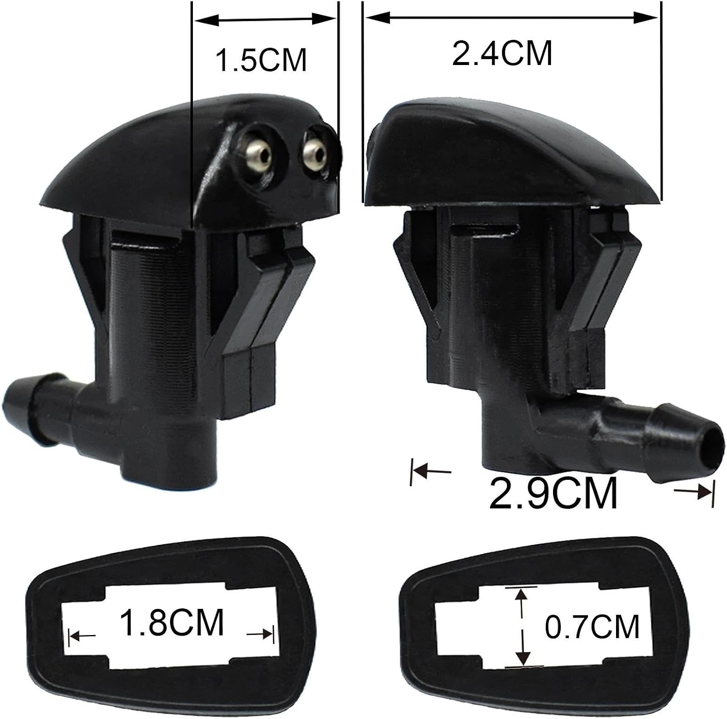For Lexus For RX300 2Pcs Front Windshield Wiper Washer Jet Nozzle Windshield Washer Wiper Arm Nozzles Car Wiper Washer Nozzle replacement parts