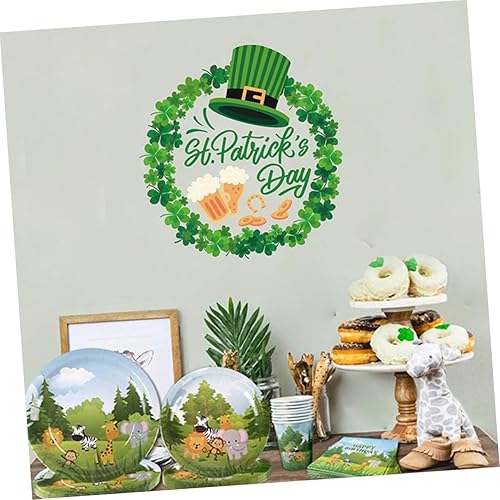 Miniatura 8 de Vaguelly Etiqueta engomada de la puerta del día de San Patricio para el Día de San Patricio, suministros de fiesta de San Patricio, calcomanía de