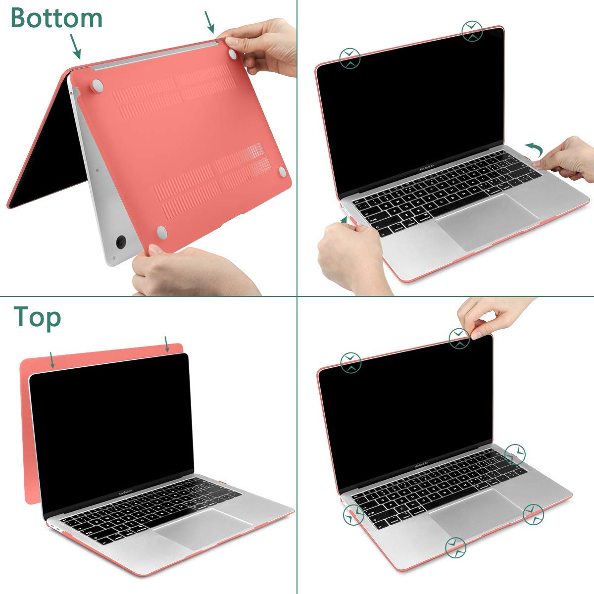 Amazon.co.jp: TwoL New MacBook Air 13 ケース カバー, 2018 2019