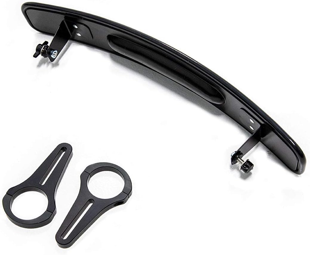 SuperATV 17" Curved UTV Rear View Mirror for Can-Am Commander/Maverick (See Fitment) | 2" Aluminum Clamps | 17" X 3" Convex Mirror | UTV Rear View Center Mirror Has Ultra Wide Viewing Angle!