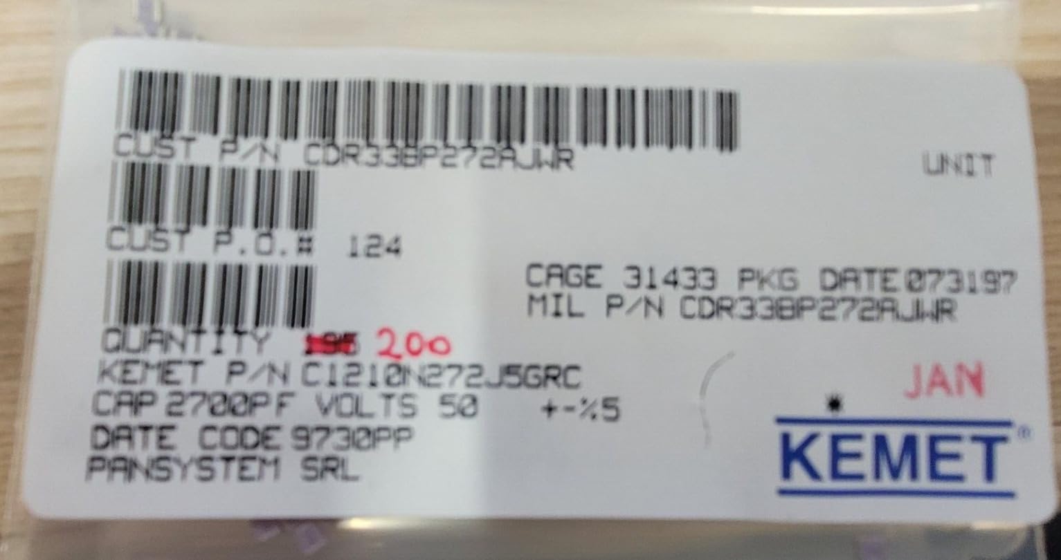 Generic (1 PC) CDR33BP272AJWR KEMET