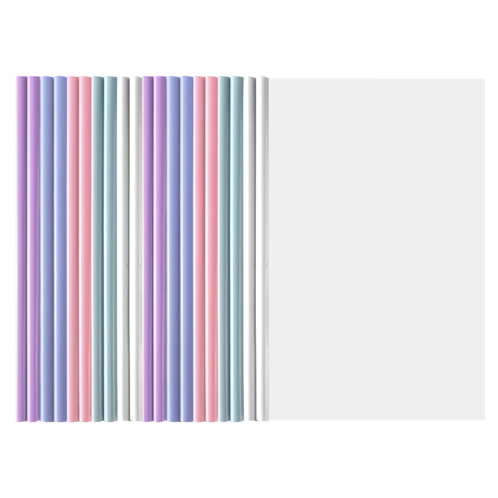 A4 Sliding Bar Binder, 20 Stück Klemmschienen A4, Sliding Bar Bindern, Ordnerschieber, Transparent Schiebebinder, Für Zuhause Schule Büro Dokumente Klassifizierung, Kann 100 Blatt Halten