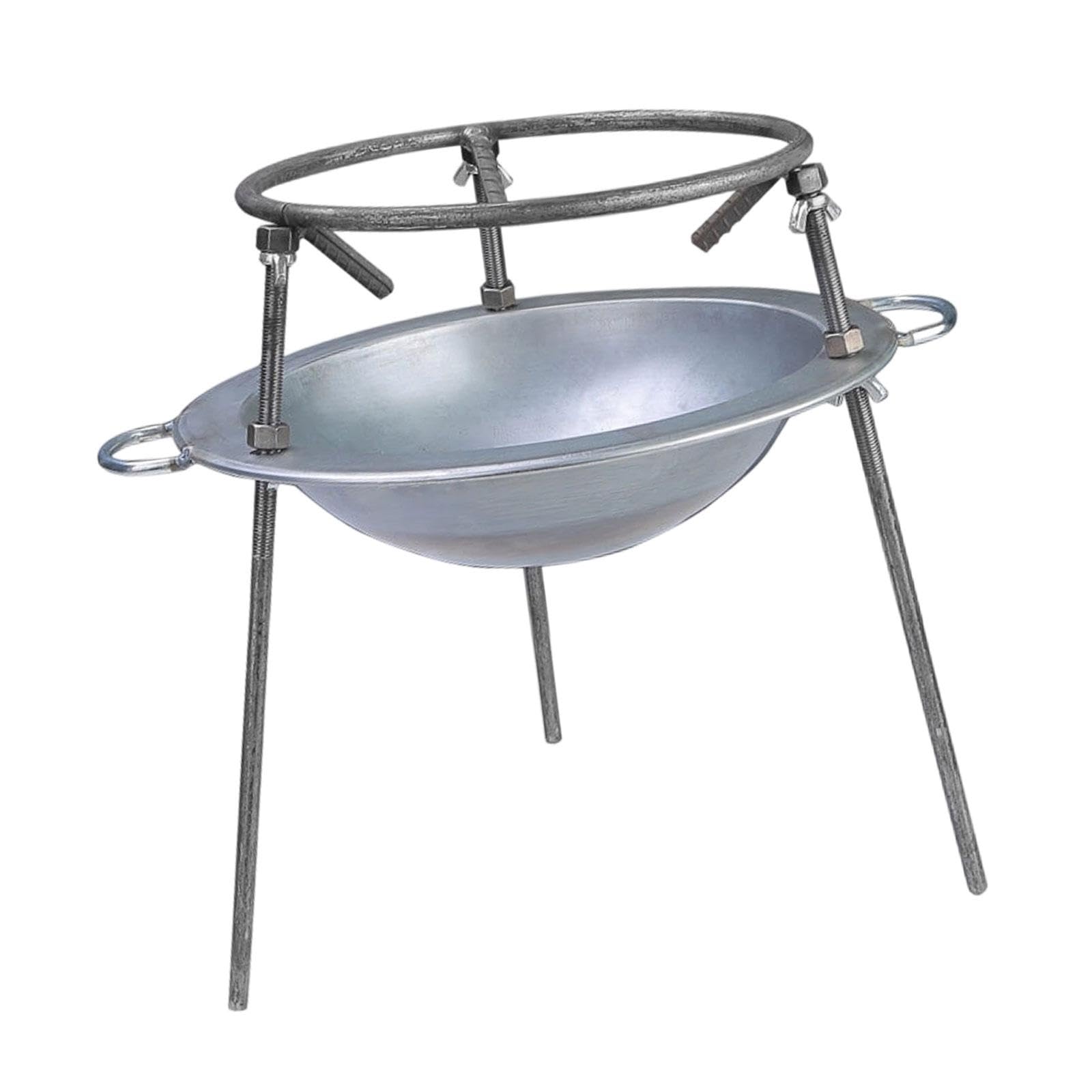 Camping Feuerstelle Dreibein Feuerschale Grill Feuerkorb Metall Outdoor Konstruktion Eisen für Gartenparty Camping Picknick Park Restaurant Familien F, Mehrfarbig, 38 cm X 30 cm X 40