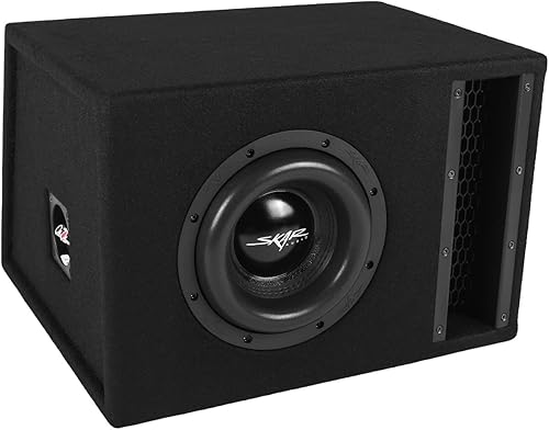 Skar Audio Caja de subwoofer ventilada de la serie EVL de 8 pulgadas y 1200 W  EVL-1X8D2