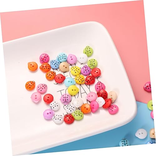 Miniatura 7 de DIYEAH 200 botones para niños, para costura, manualidades, resina, mariquitas, botón de costura de madera, miniaturas en forma de animal, botones de