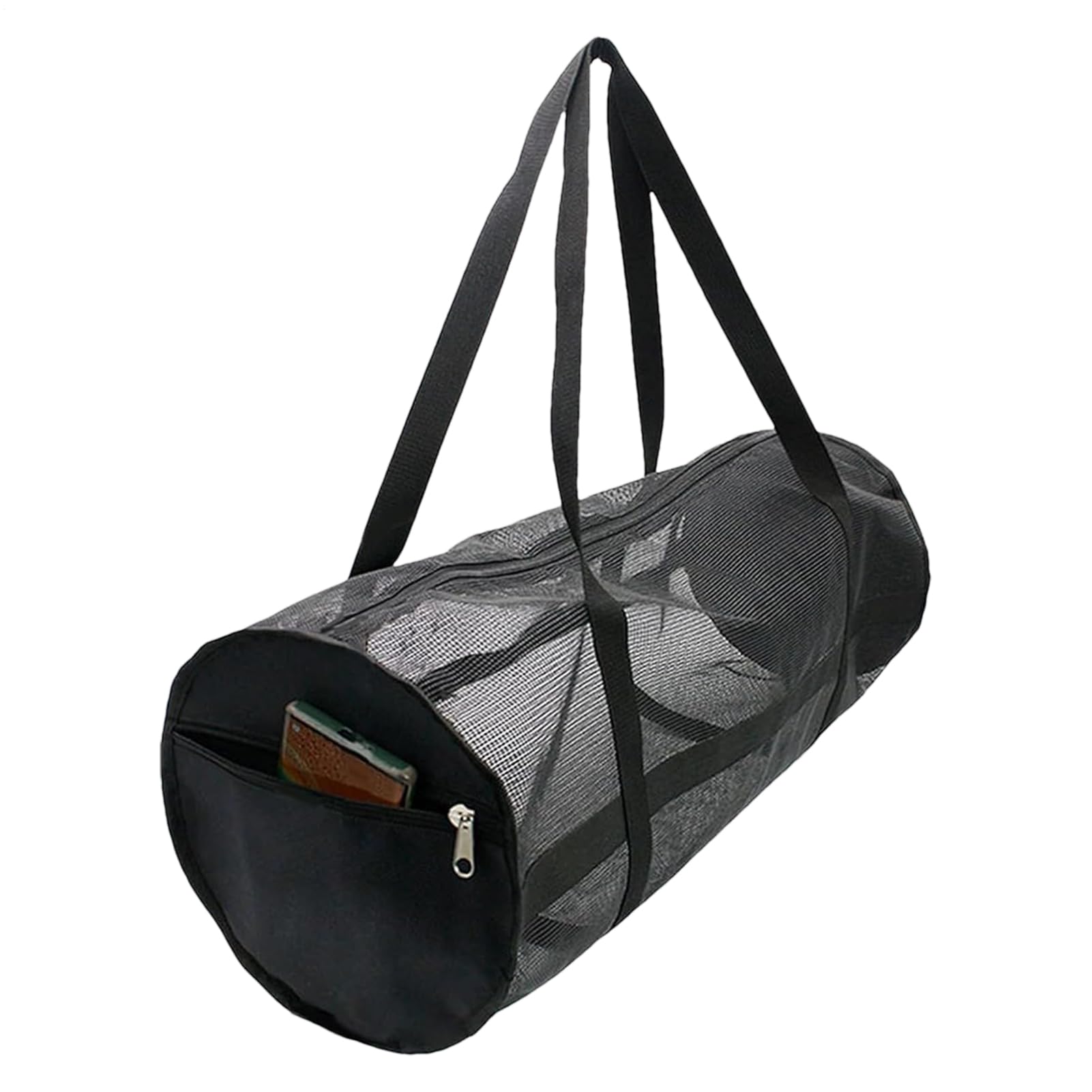 Generisch Extra große Netztasche, Tauchtasche aus Netzstoff, Faltbare übergroße Strandtasche mit verstellbarem Schultergurt, Netz-Reisetasche für Tauch und Schnorchelausrüstung