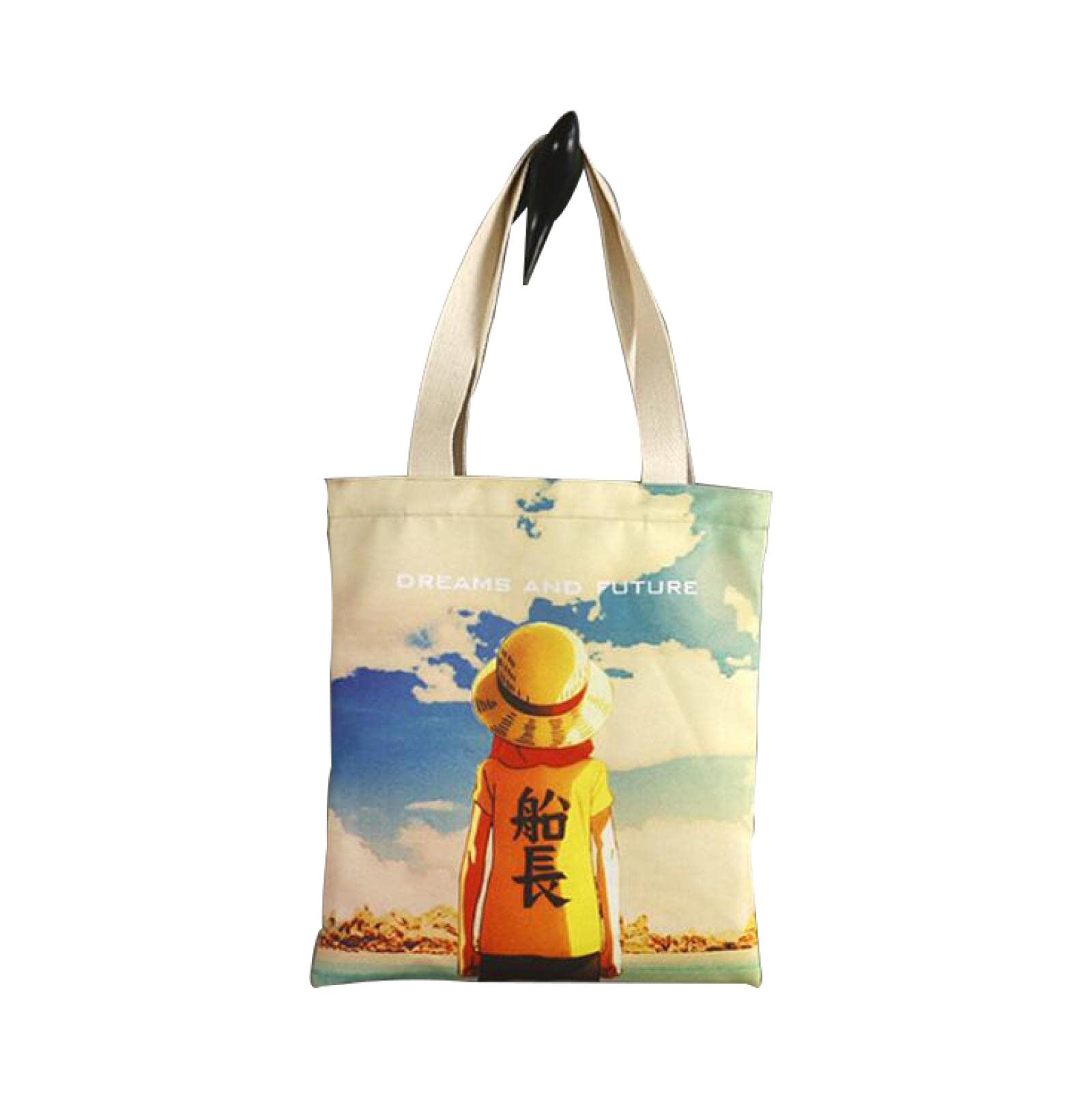 Anime Tote Bags one piece manga Anime Tote Bag Handbag Cartoon Printing Bag  Shoulderbag 100% Brand New cloth bags