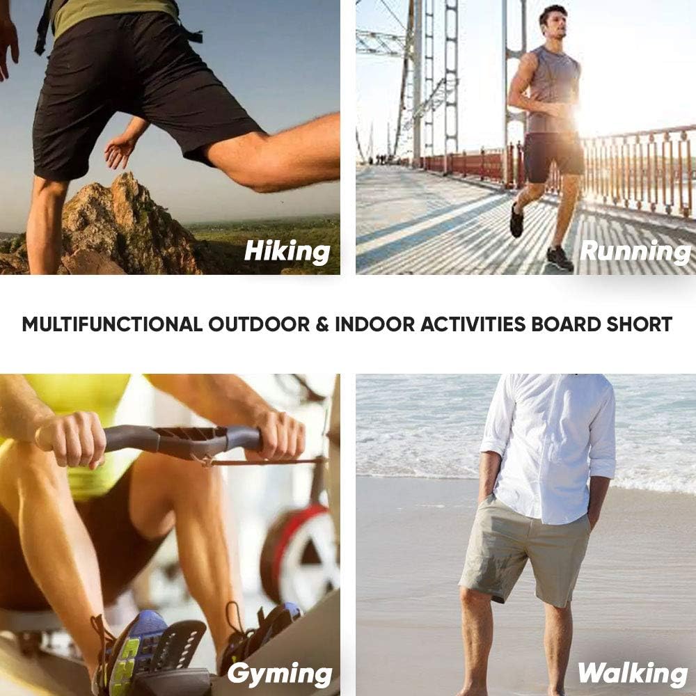 Brickline Mens Shorts for Men, Hybrid Casual Golf Dress Flat Front Quick Dry Stretch Board Shorts, Lightweight Chino Short Red - 50 - Image 5