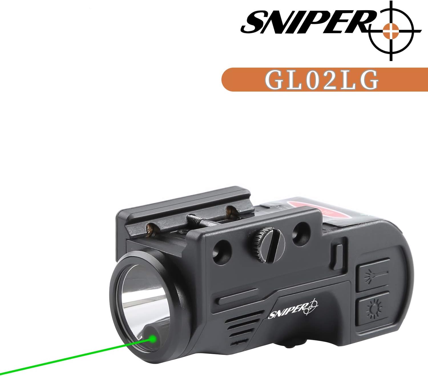 TPO GL02 Combo Flashlight and Green Laser Magnetic Charging Internal Green Laser Sight & Flashlight Laser Combo with Rechargeable Battery