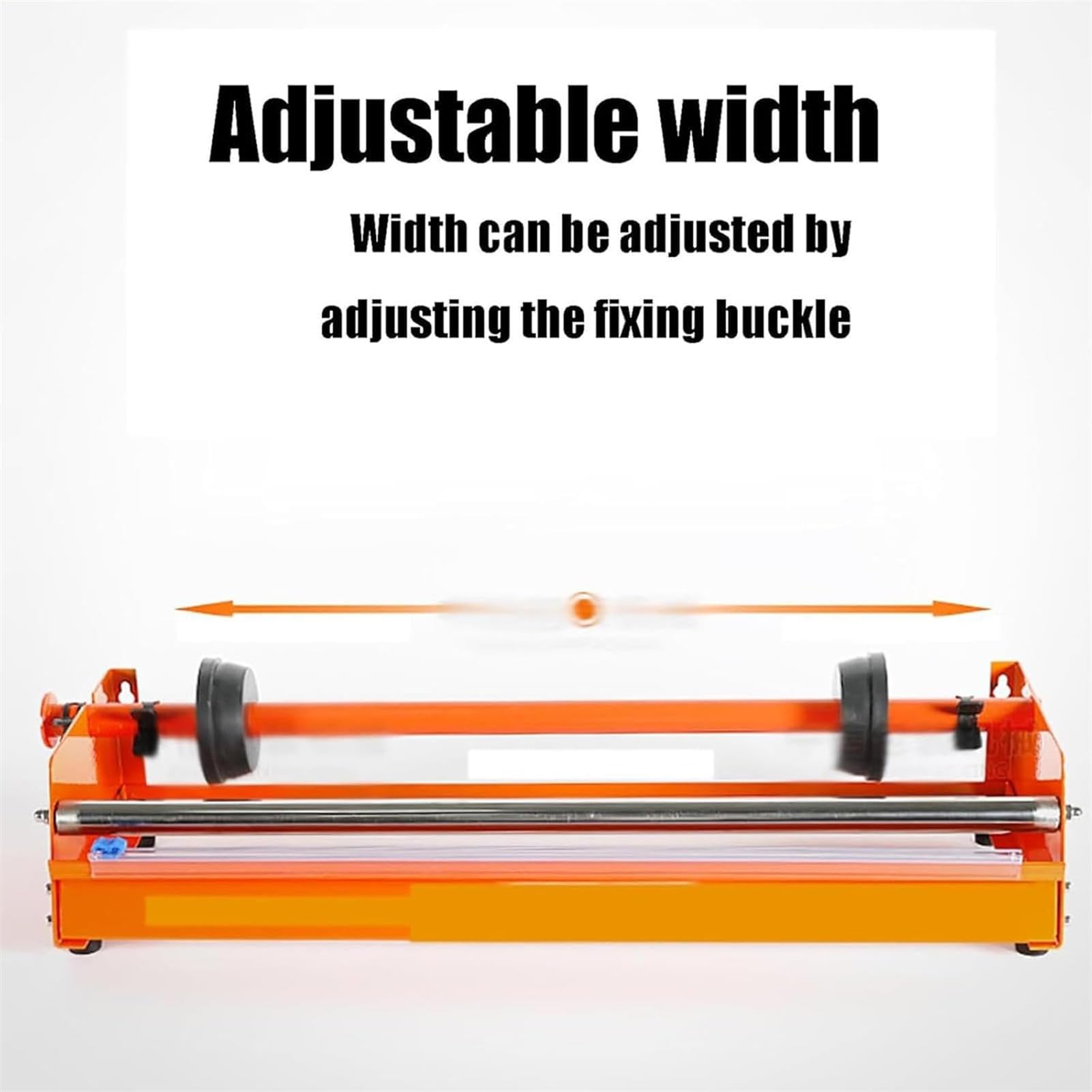 Distributeur de film étirable – Machine d'emballage en métal durable avec couteau coulissant pour film de 50 cm, parfait pour un emballage sécurisé dans les supermarchés et les usines