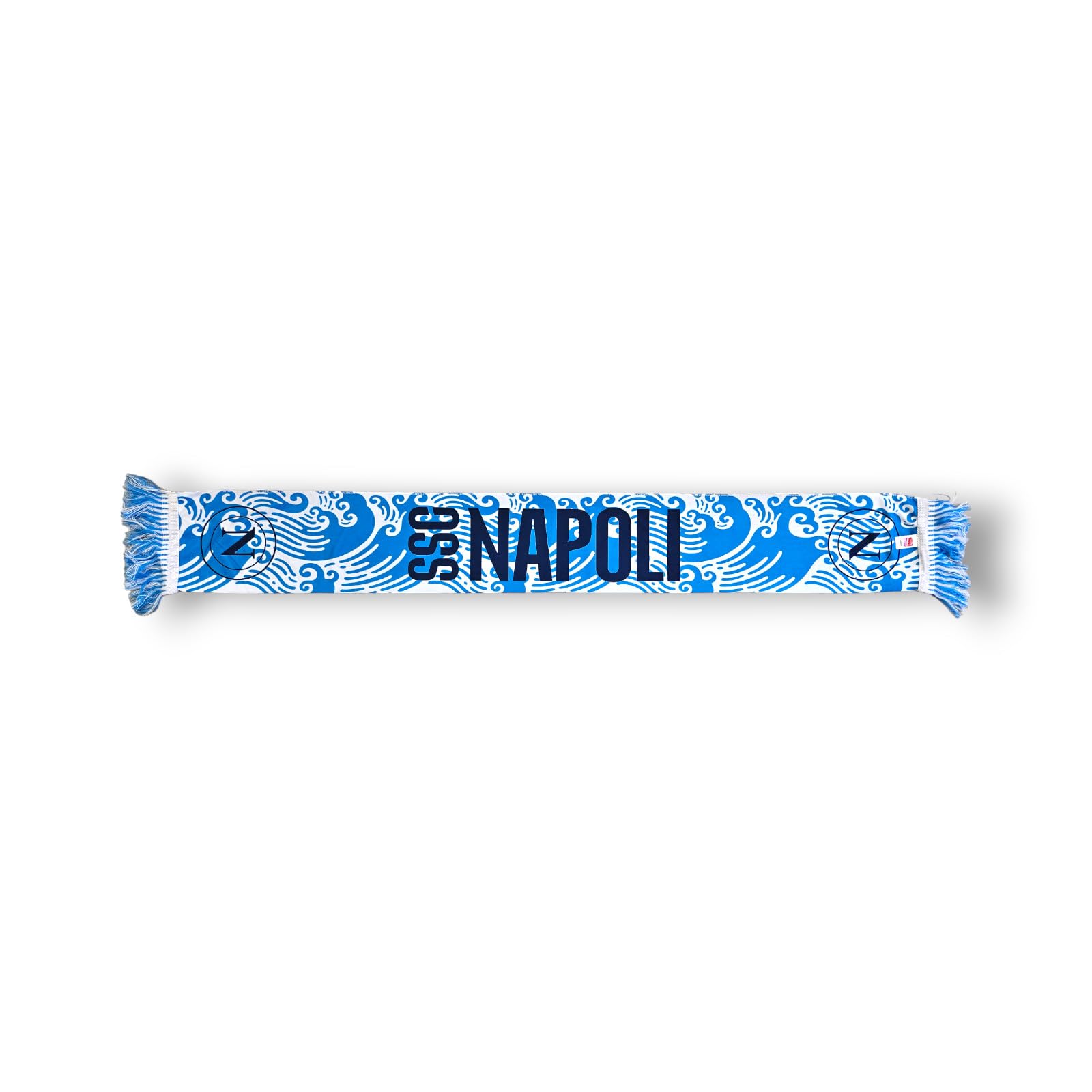 3R Sport SSC Napoli, sciarpa poliestere, prodotto ufficiale 100% poliestere, Azzurro, Bianco, blu